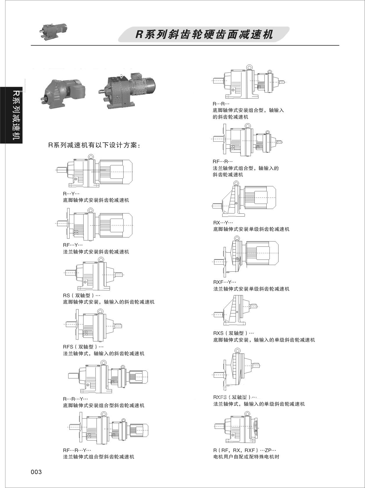 R系列斜齒輪減速電機(jī)